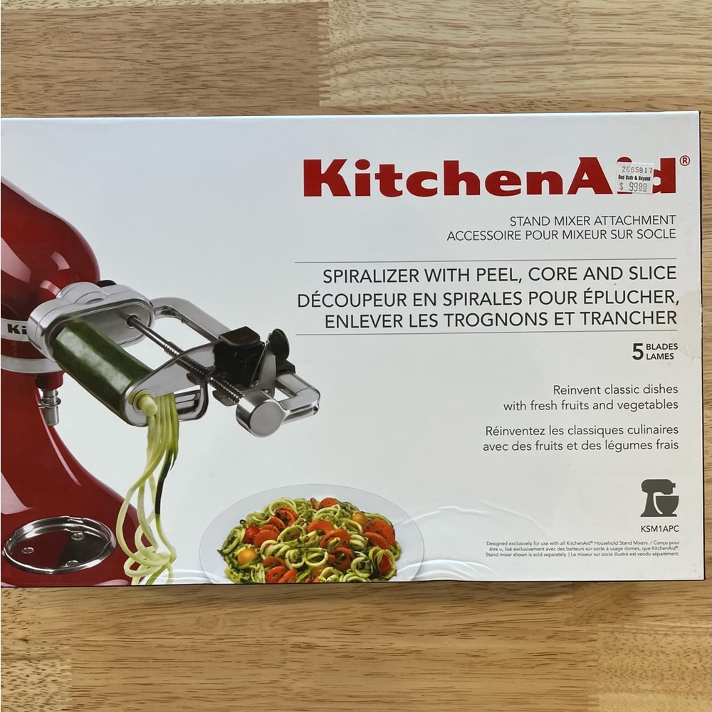 KitchenAid Spiralizer Attachment with 5 Blades